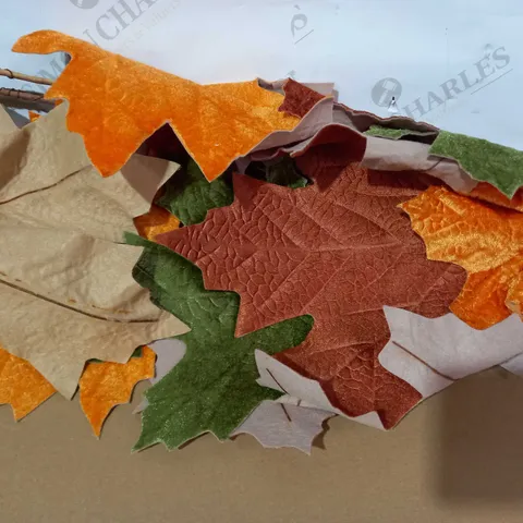 VELVET MIXED LEAVES AUTUMN GARLAND
