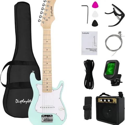 BOXED DISPLAY4TOP 1/4 SIZE ELECTRIC GUITAR - LIGHT GREEN 