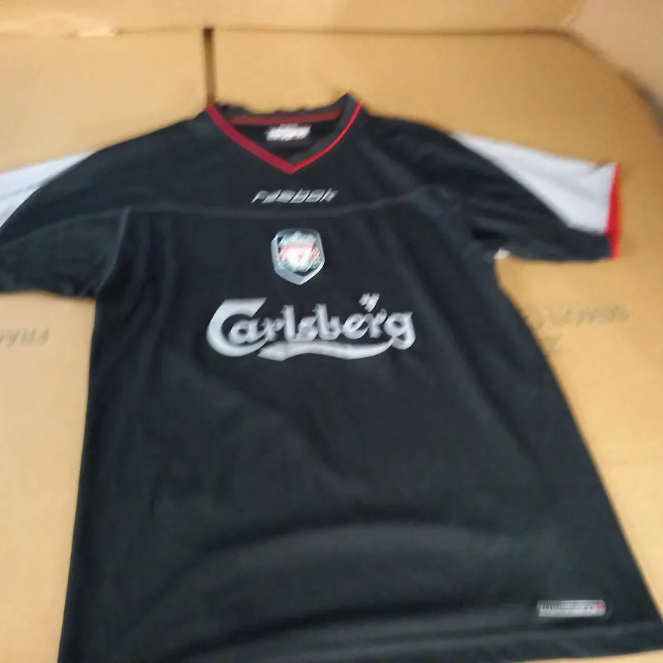 LIVERPOOL F.C. BLACK SPORTS T-SHIRT - 34/36"