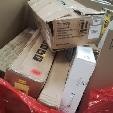 PALLET OF ASSORTED HOUSEHOLD GOODS AND PRODUCTS TO INCLUDE;PORTABLE MONITOR,AIR FRYER,KIDS SLIDE