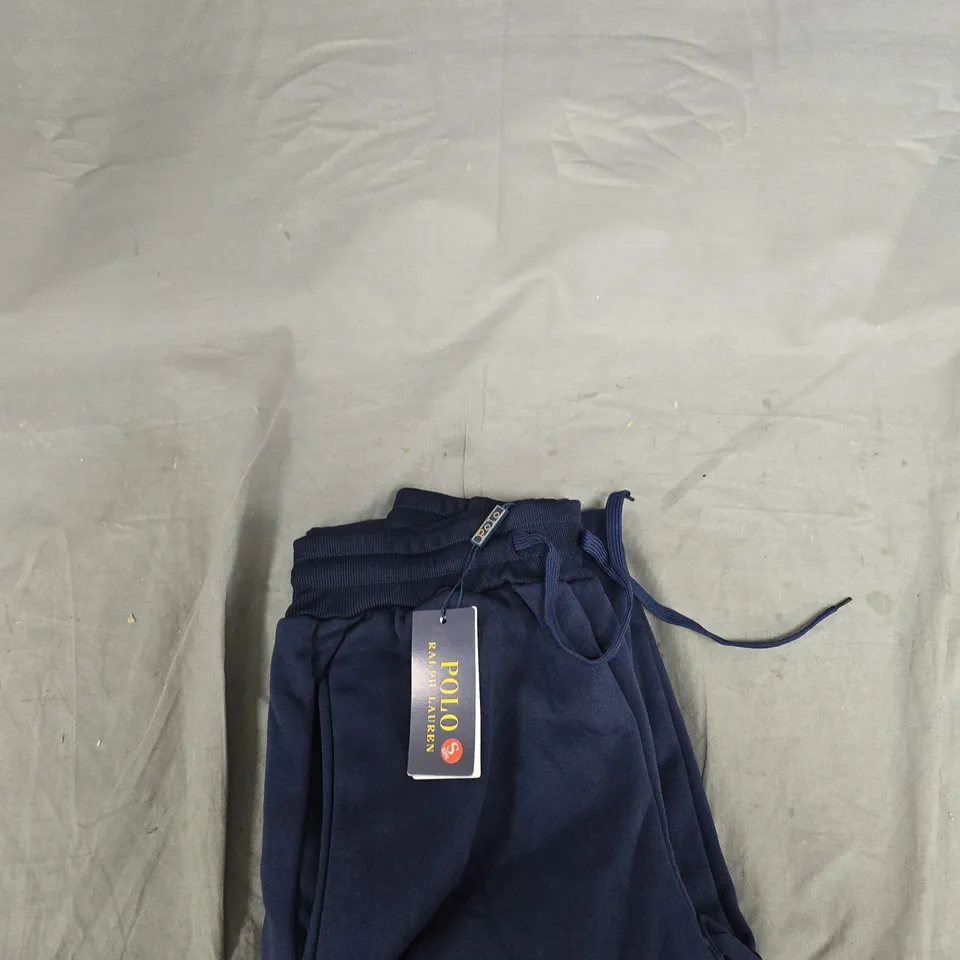 BOX OF APPROXIMATELY 25 CLOTHING ITEMS INCLUDING: POLO JOGGERS, POLO JUMPER AND SMALL PURSE