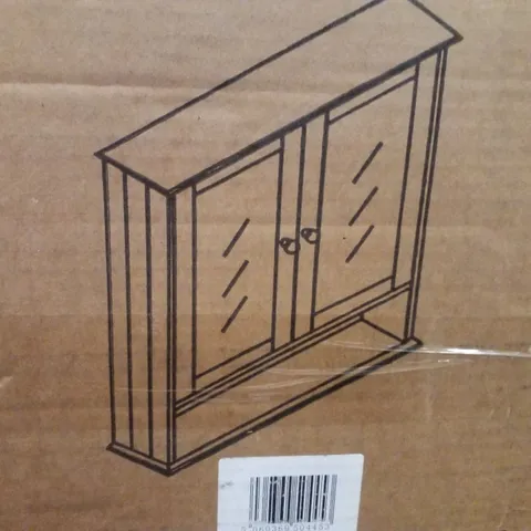 BOXED AVC DESIGNS BATHROOM CABINET WITH MIRROR (WHITE)