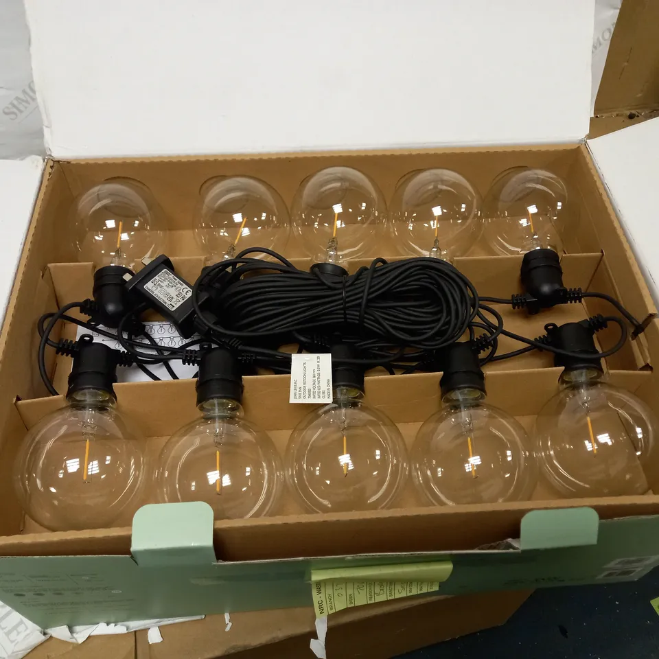 JOHN LEWIS FESTOON 20 LIGHT LED OUTDOOR LINE LIGHT