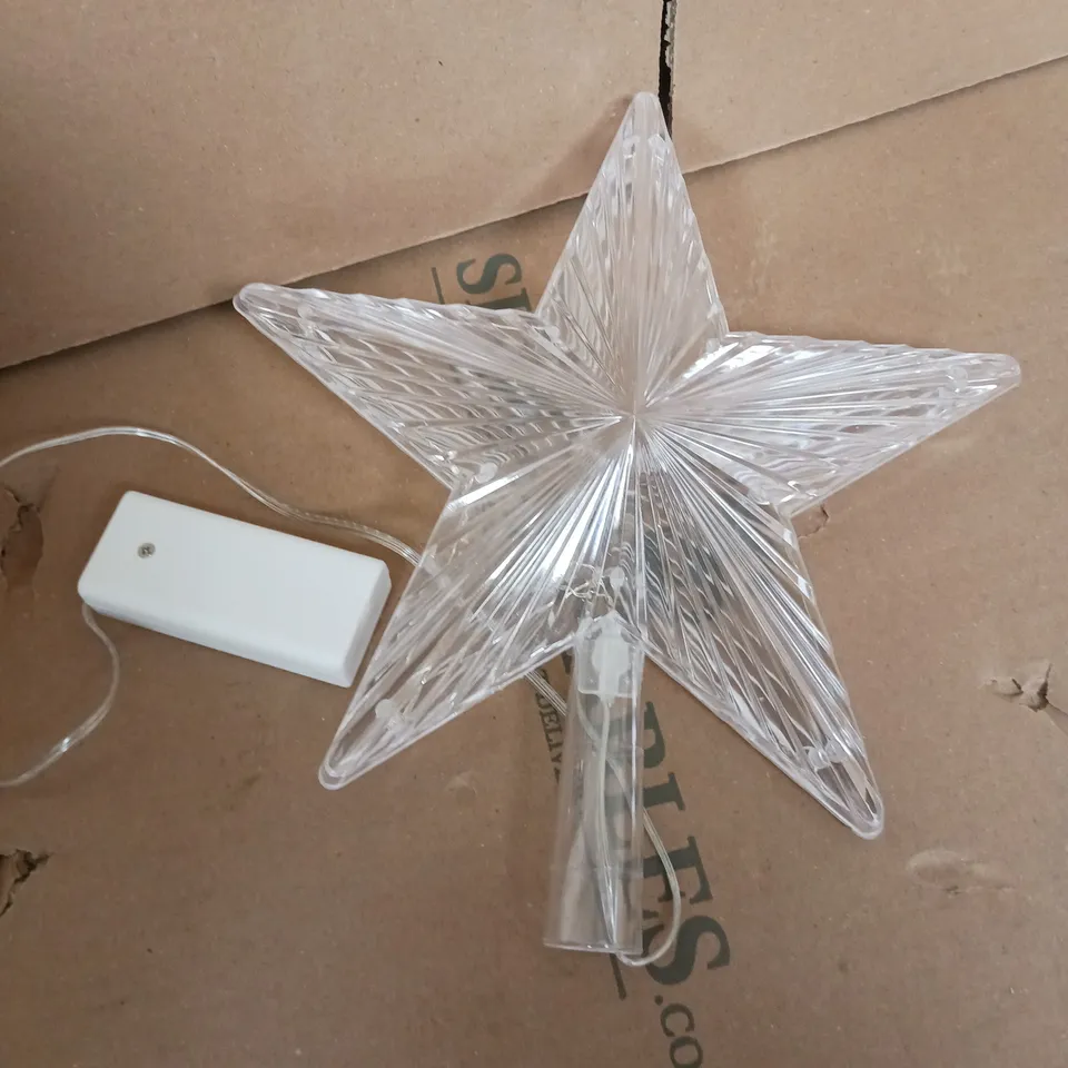 COLOUR CHANGING TREE TOPPER STAR