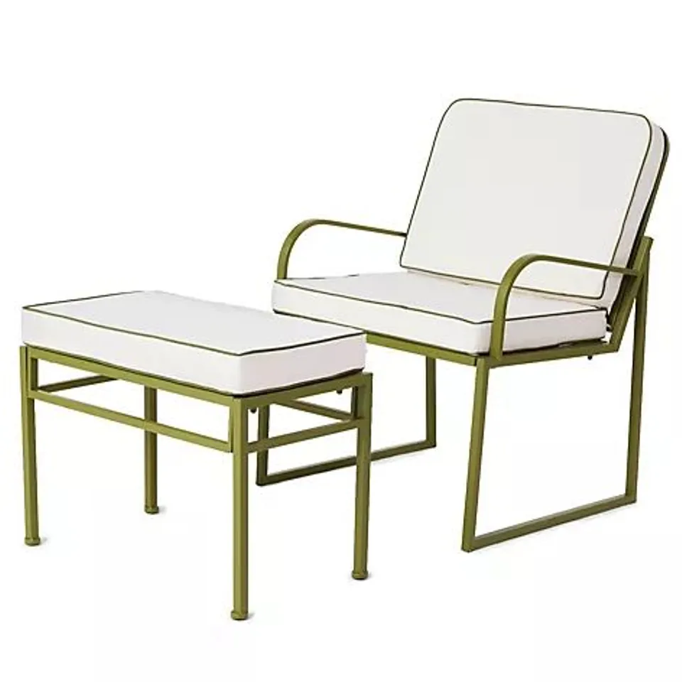 BOXED GARDEN STORIES STUDIO 70 CHAIR AND FOOTSTOOL