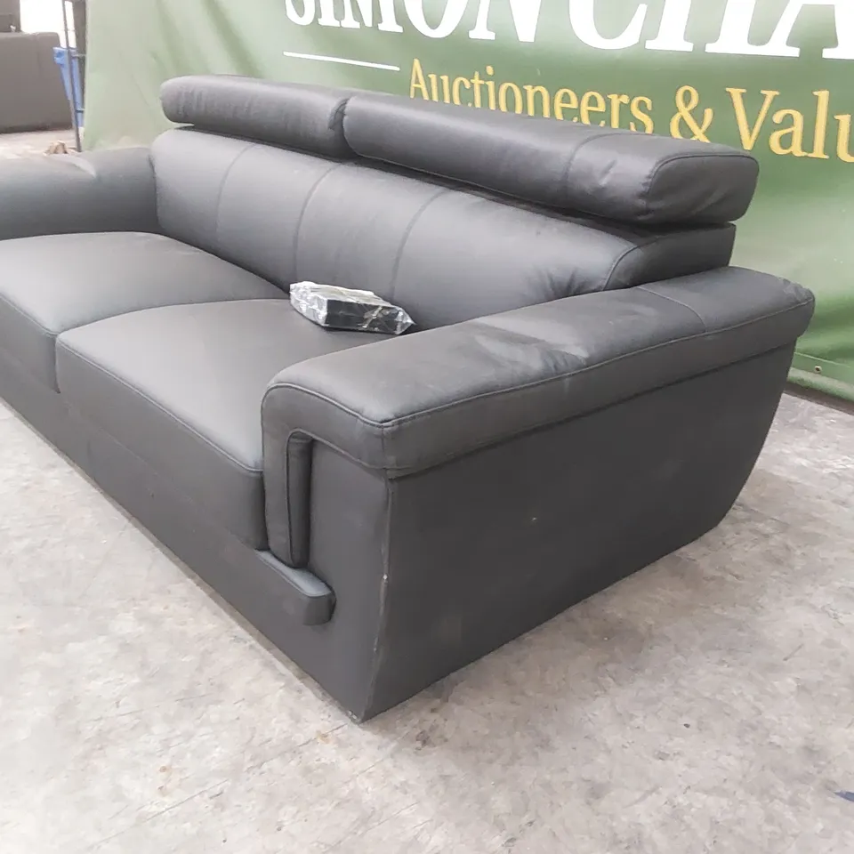 QUALITY DESIGNER GENUINE LEATHER 3 SEATER SOFA