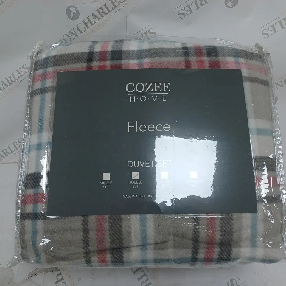 COZEE HOME DUKE BEDDING IN GREY - DOUBLE