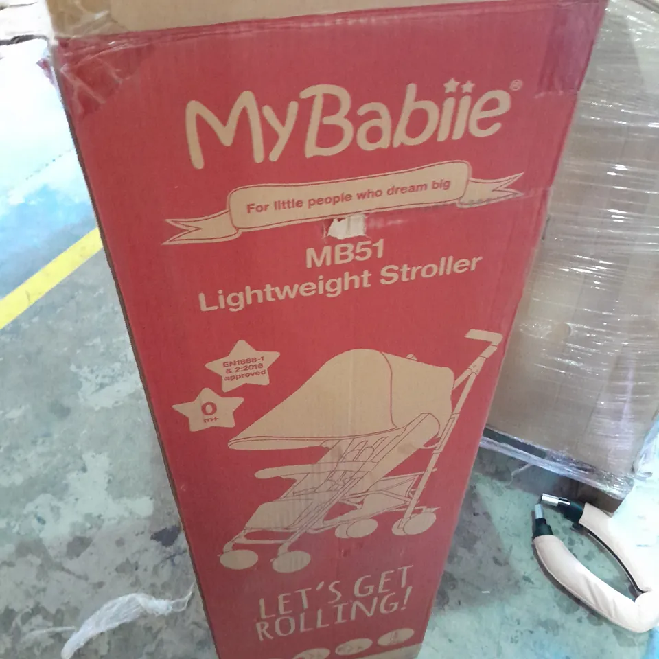 BOXED MY BABIIE BILLIE FAIERS MB51 ROSE GOLD & BLUSH STROLLER - COLLECTION ONLY