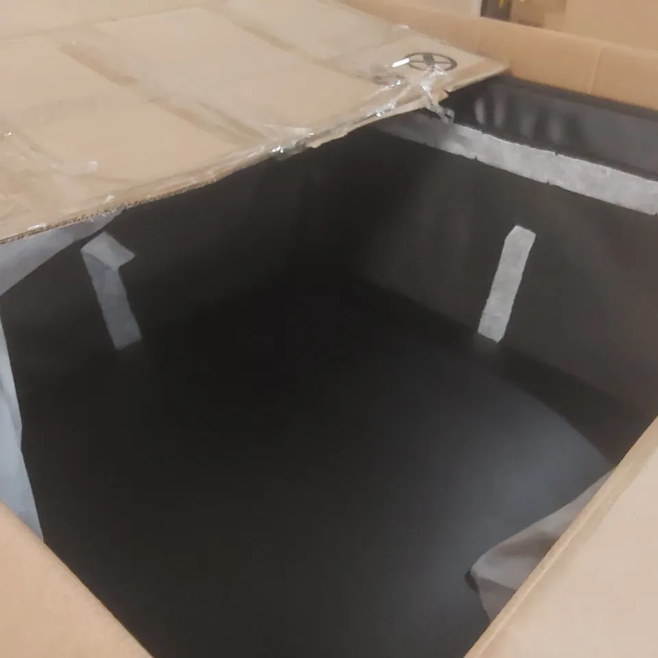 BOXED BALTIMORE BLACK CORNER SOFA PARTS - BOXES 2 AND 1 OUT OF 3 ONLY (2 BOXES)