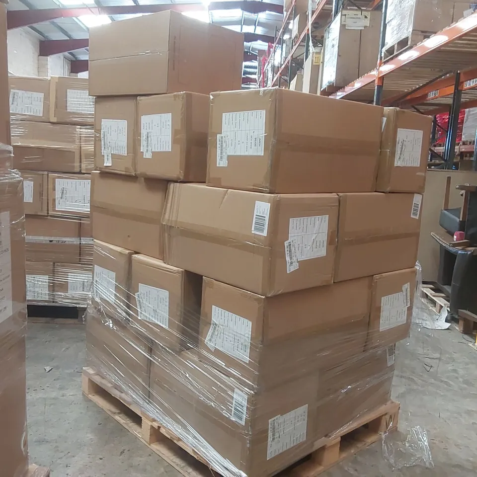 PALLET CONTAINING APPROXIMATELY 180x ASSORTED BRAND NEW DESIGNER SHOES AND CLOTHING ITEMS INCLUDING: JD WILLIAMS SHOES, SIMPLY BE SANDALS, JOANA HOPE JERSY DRESSES ECT
