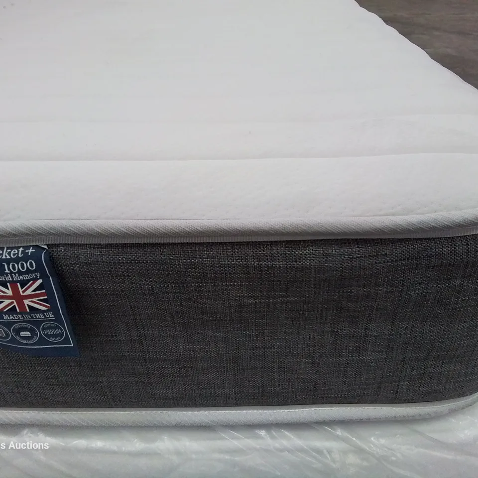 UNBAGGED POCKET + 1000 H6BRID MEMORY MATTRESS - APPROX 120X190CM