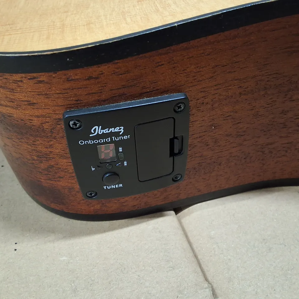 IBANEZ ACOUSTIC GUITAR WITH ONBOARD TUNER – NATURAL FINISH (PF58-OPN)