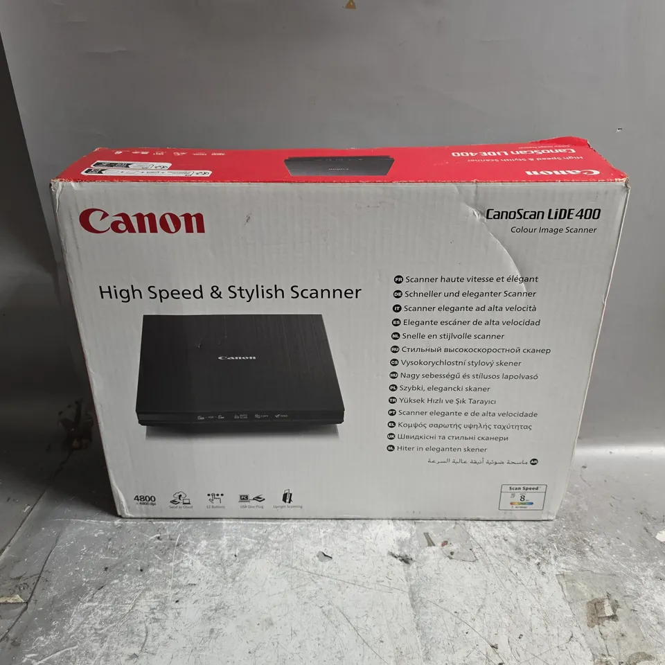 BOXED CANON CANOSCAN LIDE 400 COLOUR IMAGE SCANNER