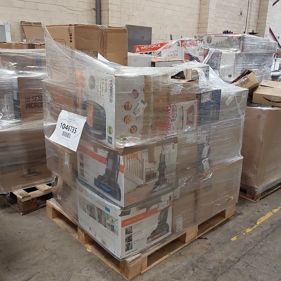 PALLET OF APPROXIMATELY 33 UNPROCESSED RAW RETURN HOUSEHOLD AND ELECTRICAL GOODS TO INCLUDE;