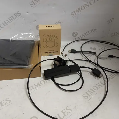 LOT OF APPROXIMATELY 10 ASSORTED ELECTRICAL ITEMS, TO INCLUDE AMAZON FIRE STICK, DVD DRIVE, GOOGLE CHROMECAST, ETC