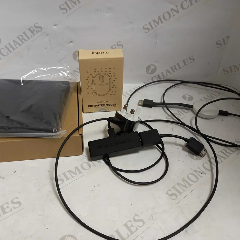 LOT OF APPROXIMATELY 10 ASSORTED ELECTRICAL ITEMS, TO INCLUDE AMAZON FIRE STICK, DVD DRIVE, GOOGLE CHROMECAST, ETC