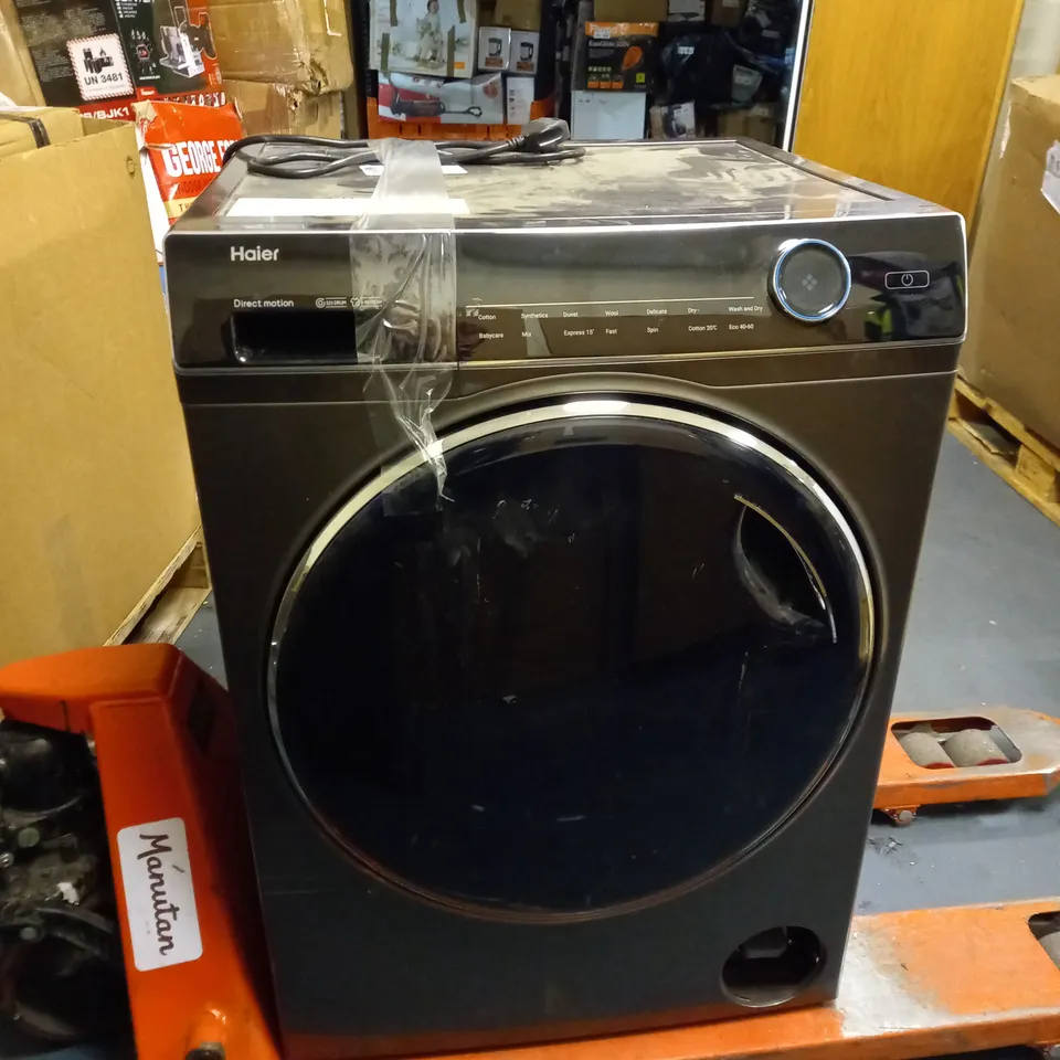 HAIER HWD100-B14979S FREESTANDING WASHER DRYER, 1400RPM 10KG/6KG LOAD, GRAPHITE