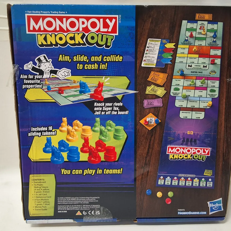 MONOPOLY KNOCK OUT BOARD GAME – BOXED (HASBRO)