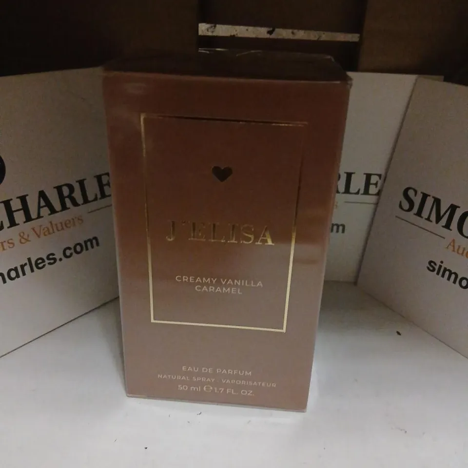 BOXED AND SEALED J'ELISA CREAMY VANILLA CARAMEL EAU DE PARFUM 50ML