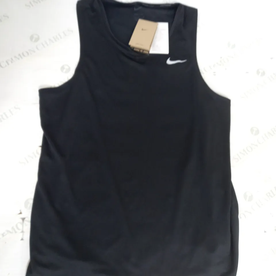NIKE RUNNING MILER TANK IN BLACK SIZE L