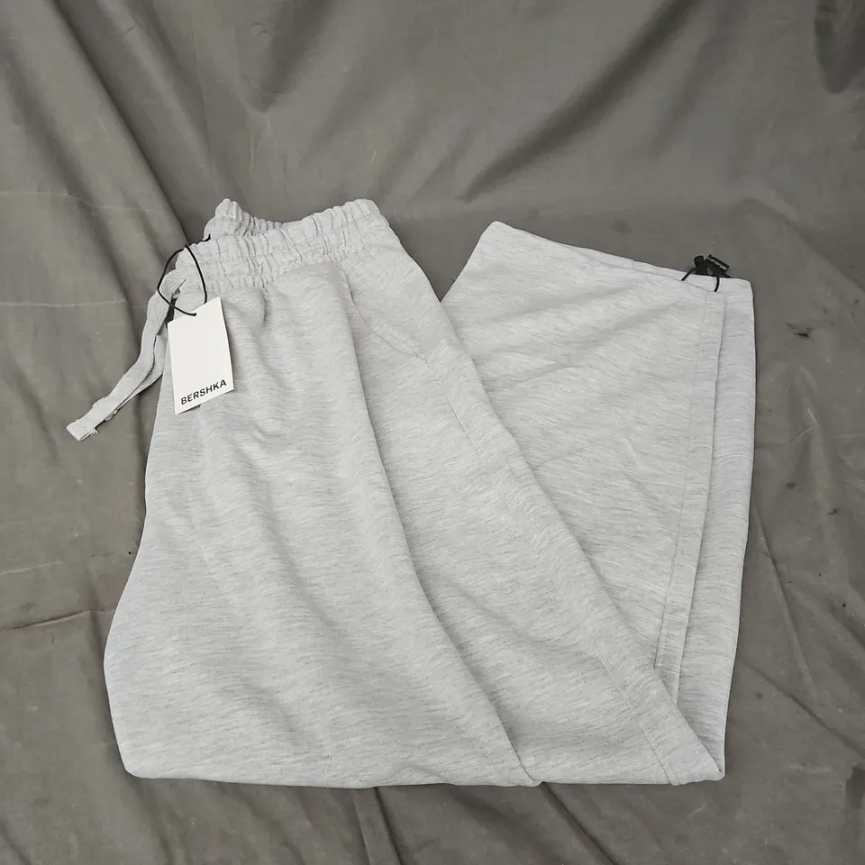 BERSHKA SWEATPANTS – LIGHT GREY, SIZE L
