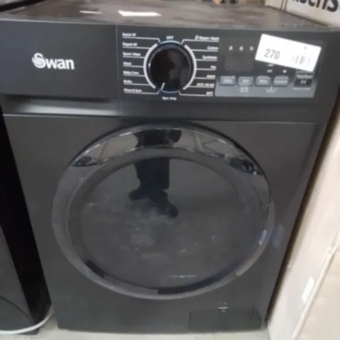 SWAN 8KG 1400 SPIN FREESTANDING WASHING MACHINE - BLACK