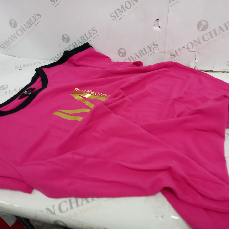 PINK JULIEN MACDONALD SWEATSHIRT - S