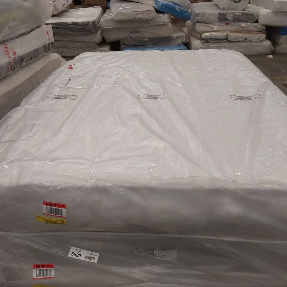 QUALITY BAGGED 4'6" DUAL LAYER 600 HYBRID MATTRESS 