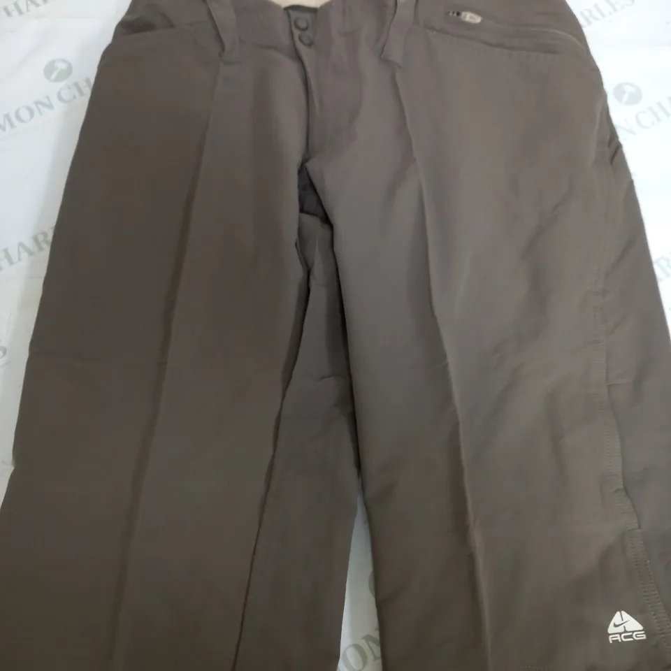 NIKE ACG WASHED KHAKI SHORTS - UK 4 