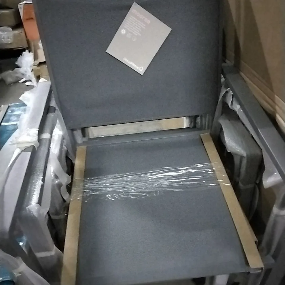 2 × MOOREA ALUMINIUM CHAIRS 