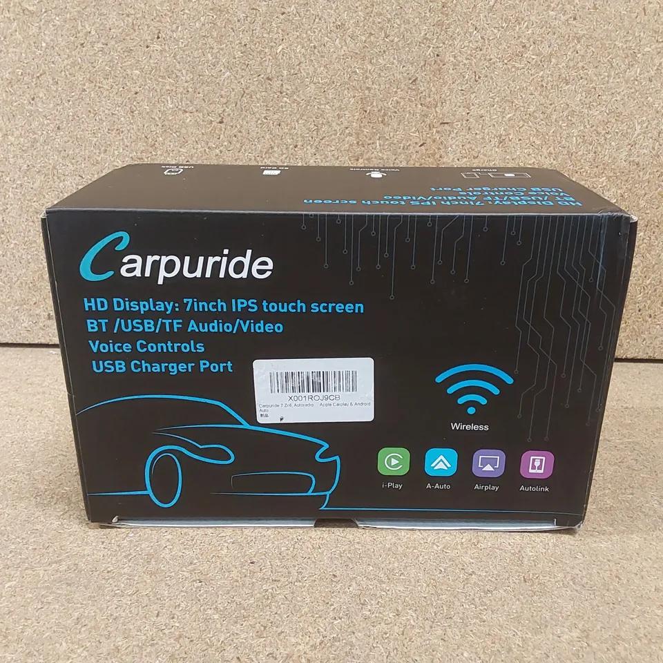 BOXED CARPURIDE CARPLAY HD DISPLAY 7INCH IPS TOUCH SCREEN AUDIO/VIDEO 