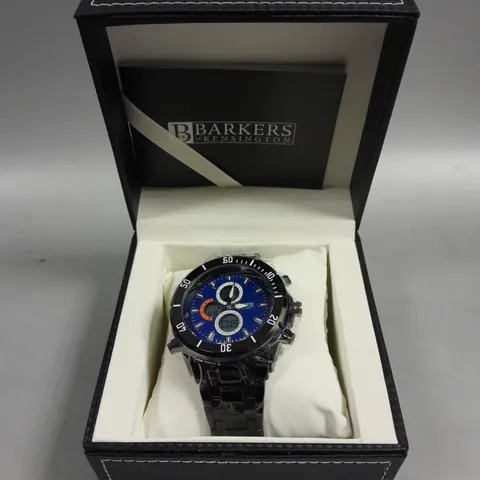 BARKERS OF KENSINGTON PREMIER SPORT BLUE DIAL WATCH