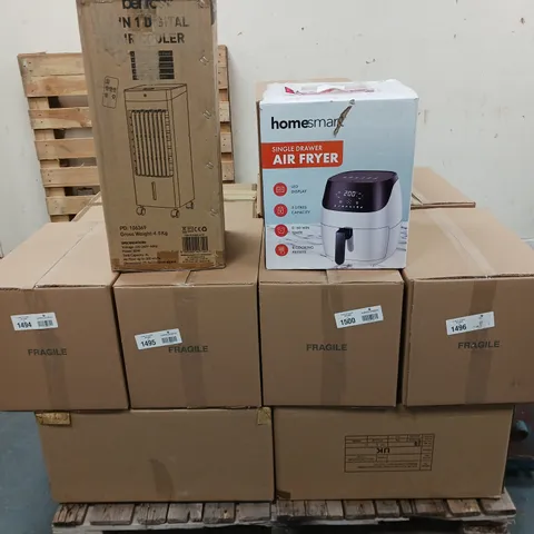 APPROXIMATELY 15 ASSORTED HOUSEHOLD/ELECTRICAL PRODUCTS TO INCLUDE HEAP FILTERS, HOME SMART AIR FRYER, DIGITAL AIR COOLER ETC - COLLECTION ONLY