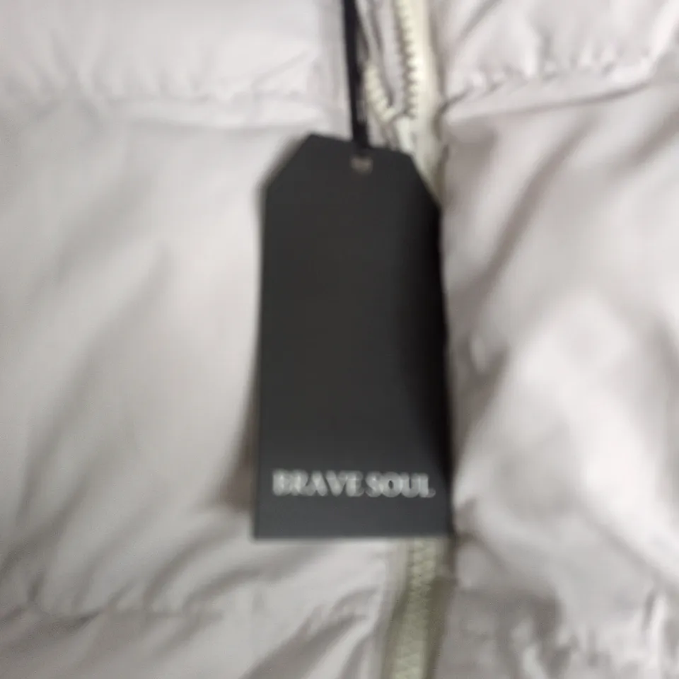 BRAVE SOUL WOMEN'S STONE PADDED COAT – UK 12 (EU 40)