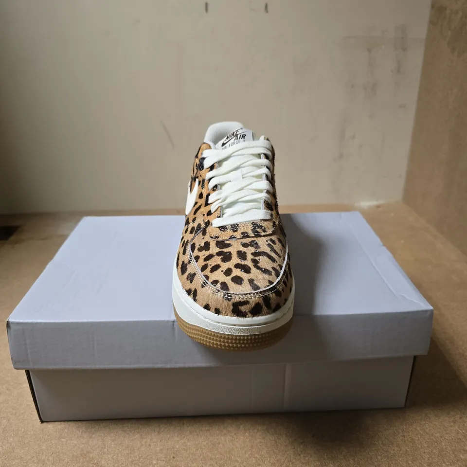 NIKE AIR FORCE 1 '07 LEOPARD PRINT TRAINERS - 6