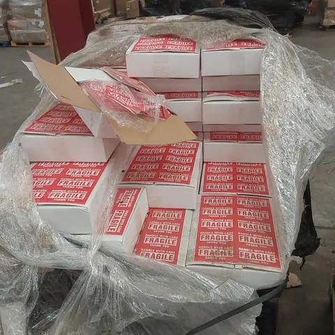 PALLET CONTAINING A VERY LARGE QUANTITY OF FRAGILE STICKERS