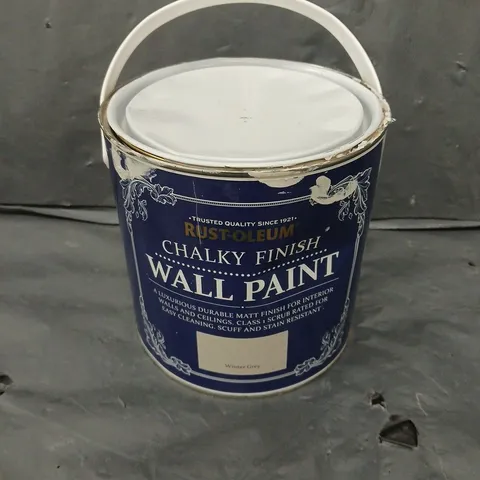 RUST-OLEUM CHALKY FINISH WALL PAINT – WINTER GREY - COLLECTION ONLY 