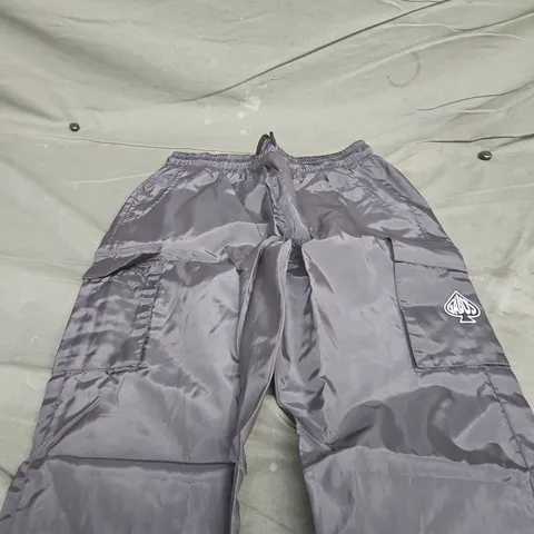 GABOS LONDON MEN'S TRACK PANTS – SIZE L – GREY