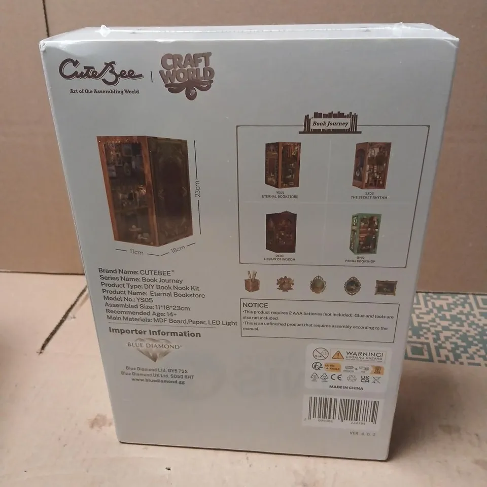 CUTEBEE DIY BOOK NOOK KIT – ETERNAL BOOKSTORE (BOOK JOURNEY SERIES)