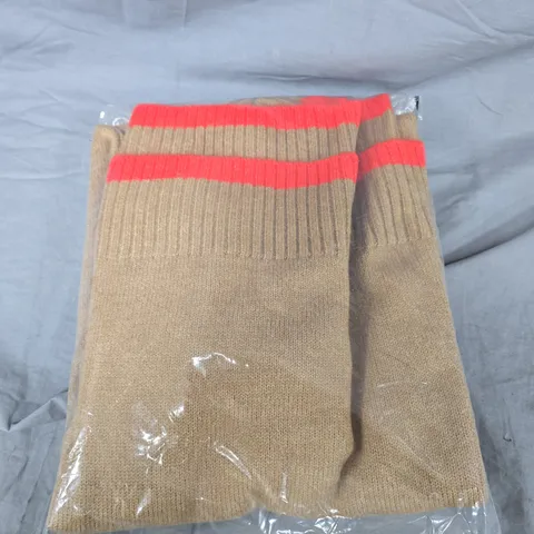 DENIM & CO. CONTRAST MOCK NECK JUMPER - XS