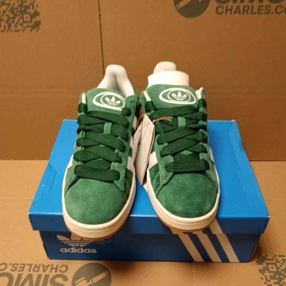 BOXED PAIR OF ADIDAS CAMPUS 00S IN GREEN - UK 8.5