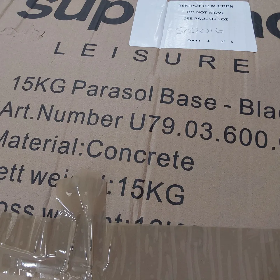 15Kg PASASOL BASE - BLACK