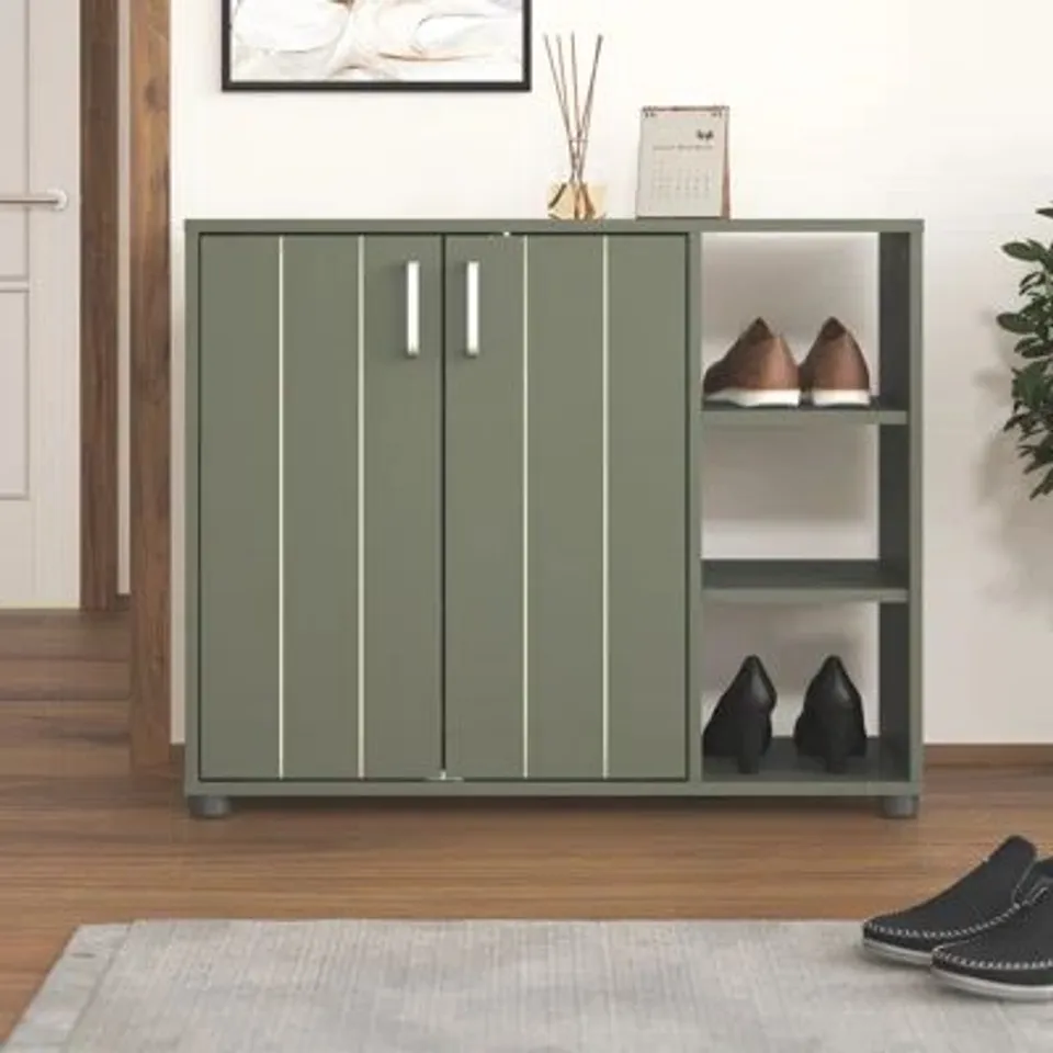 BOXED HANZEL SHOE STORAGE CABINET (1 BOX)