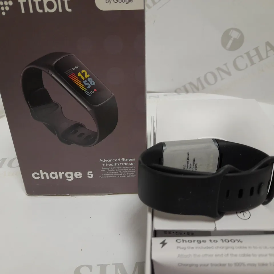 GOOGLE FITBIT CHARGE 5 BLACK SMARTWATCH   RRP £129