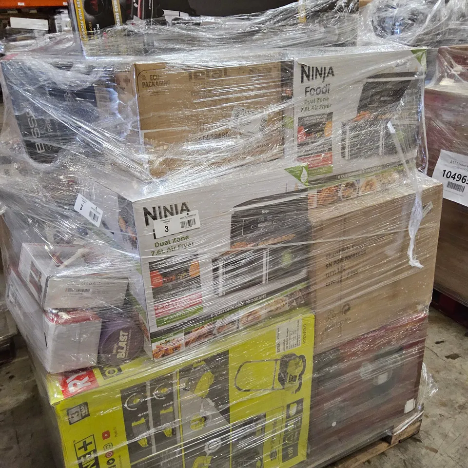 PALLET OF APPROXIMATELY 28 UNPROCESSED RAW RETURN HOUSEHOLD AND ELECTRICAL GOODS TO INCLUDE;