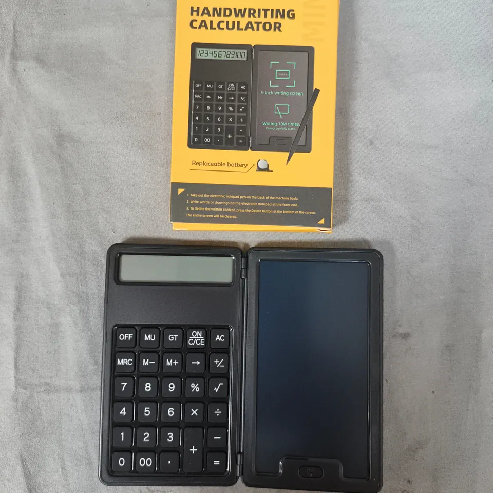 BOXED MINI HANDWRITING CALCULATOR