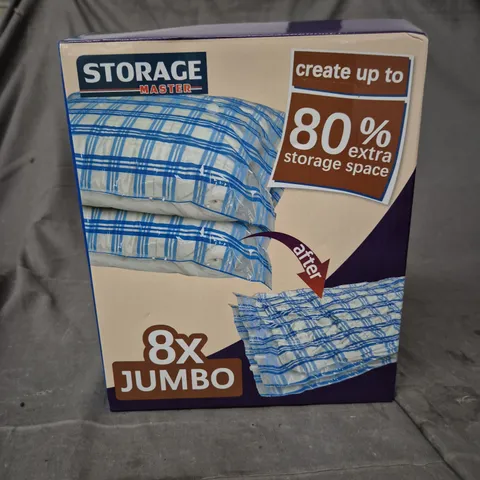 STORAGE MASTER 8X JUMBO VACUUM STORAGE BAGS 