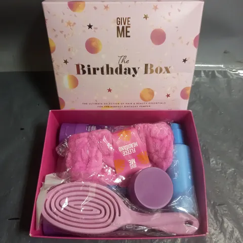 BOXED GIVE ME THE BIRTHDAY BOX HAIR & BEAUTY ESSENTIALS KIT