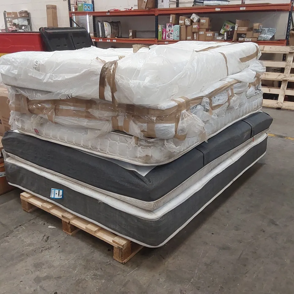 PALLET TO CONTAIN 5 MATTRESSES - VARIOUS SIZES, CONDITIONS, BRANDS ECT