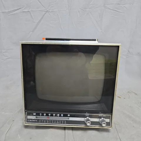 CROWN PORTABLE BLACK-AND-WHITE TELEVISION SET